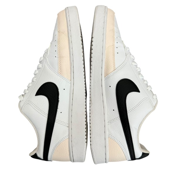 Nike Court Vision Low Sneakers Casual Shoes White Black Women's Size‎ 8.5 - Picture 5 of 9